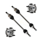 Kugel Rear CV Axle Drive Shaft And Complete Wheel Hub Bearing Assembly Kit For 2017-2023 Tesla 3 Sedan with BATTERY EV (EV BEV) engine With 142mm Flange - Left Right Side (Driver Passenger) KN7-101507