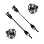 Kugel Rear CV Axle Drive Shaft And Complete Wheel Hub Bearing Assembly Kit For 2011-2020 Toyota Sienna AWD with Automatic transmission - Left Right Side (Driver Passenger) KN7-101508