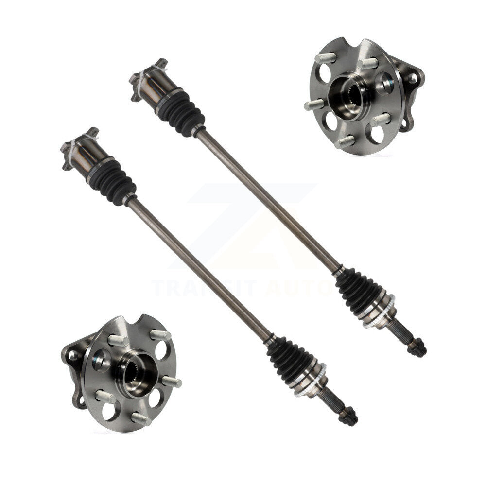Kugel Rear CV Axle Drive Shaft And Complete Wheel Hub Bearing Assembly Kit For 2011-2020 Toyota Sienna AWD with Automatic transmission - Left Right Side (Driver Passenger) KN7-101508