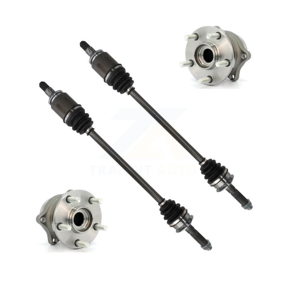 Kugel Rear CV Axle Drive Shaft And Complete Wheel Hub Bearing Assembly Kit For Subaru Forester Outback Impreza Legacy WRX - Left Right Side (Driver Passenger) KN7-101509