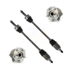 Kugel Rear CV Axle Drive Shaft And Complete Wheel Hub Bearing Assembly Kit For Subaru Impreza - Left Right Side (Driver Passenger) KN7-101513