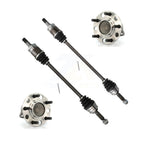 Kugel Rear CV Axle Drive Shaft And Complete Wheel Hub Bearing Assembly Kit For 2009 Dodge Caliber FWD with 4-Wheel ABS - Left Right Side (Driver Passenger) KN7-101515