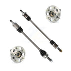 Kugel Rear CV Axle Drive Shaft And Complete Wheel Hub Bearing Assembly Kit For Honda CR-V Japan Production - Left Right Side (Driver Passenger) KN7-101516