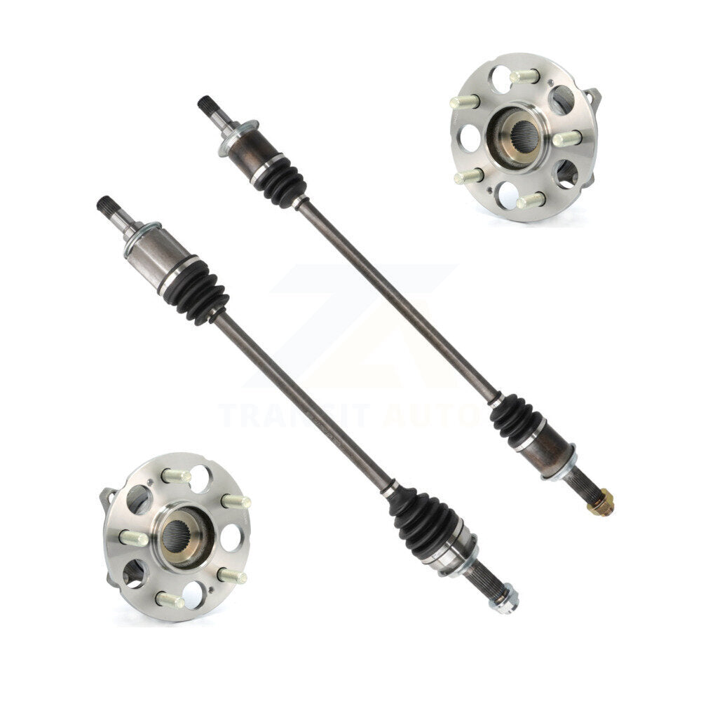 Kugel Rear CV Axle Drive Shaft And Complete Wheel Hub Bearing Assembly Kit For Honda CR-V Japan Production - Left Right Side (Driver Passenger) KN7-101516