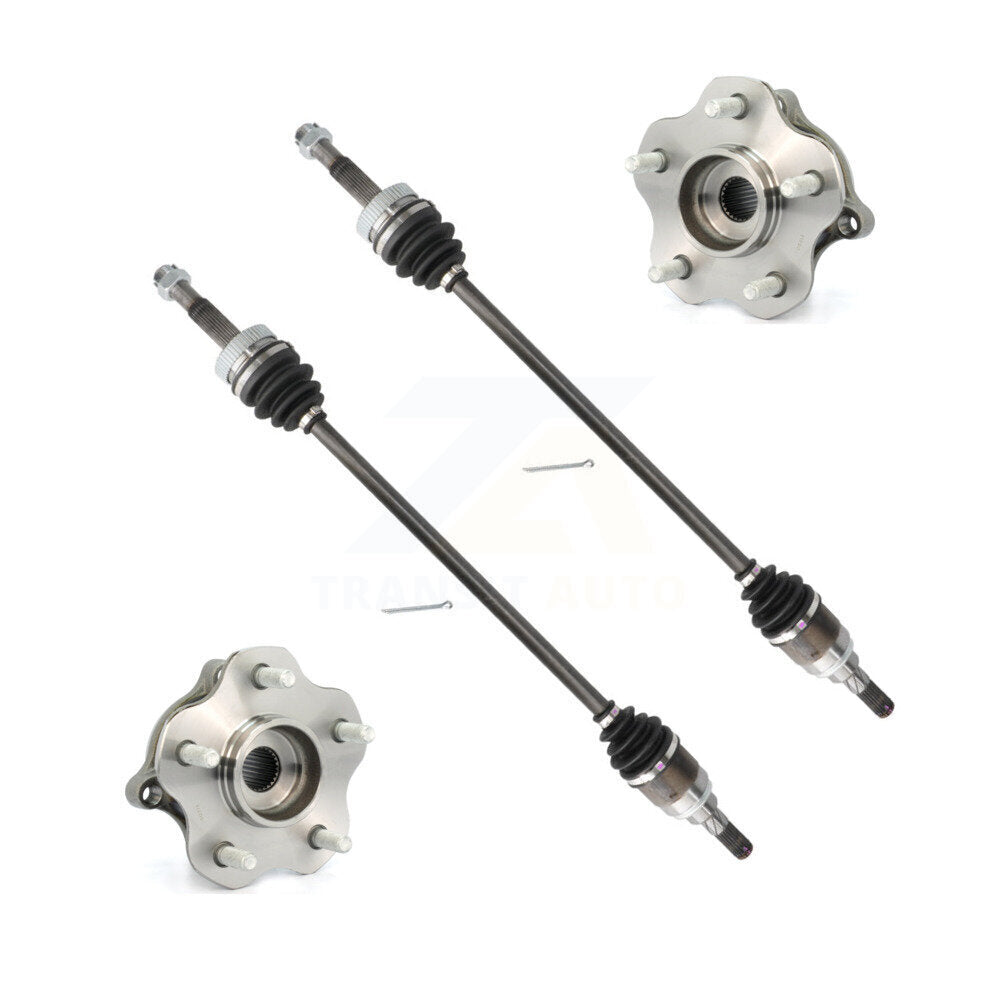 Kugel Rear CV Axle Drive Shaft And Hub Bearing Assembly Kit For 2018-2020 Nissan Rogue AWD with Automatic CVT transmission Vehicles Manufactured In USA - Left Right Side (Driver Passenger) KN7-101517
