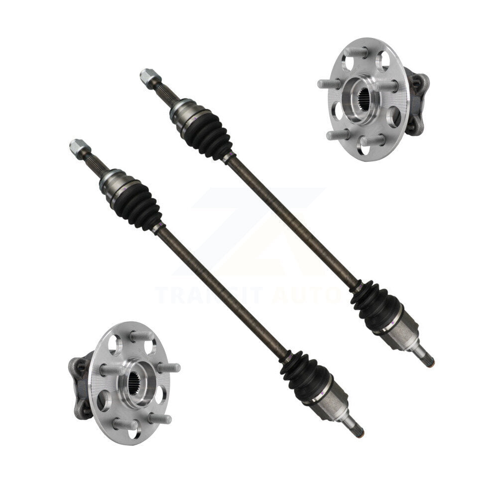 Kugel Rear CV Axle Drive Shaft And Complete Wheel Hub Bearing Assembly Kit For Toyota RAV4 Camry Lexus ES250 - Left Right Side (Driver Passenger) KN7-101519