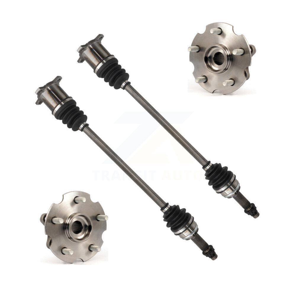 Kugel Rear CV Axle Drive Shaft And Complete Wheel Hub Bearing Assembly Kit For Toyota RAV4 Lexus NX300h AWD with 2.5L FULL HYBRID EV-GAS (FHEV) engine - Left Right Side (Driver Passenger) KN7-101520