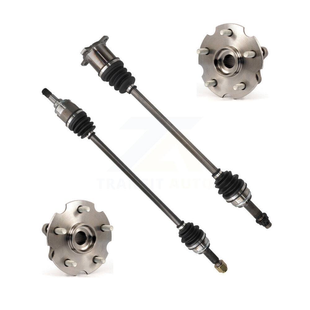 Kugel Rear CV Axle Drive Shaft And Hub Bearing Assembly Kit For 2016-2018 Toyota RAV4 AWD with 2.5L FULL HYBRID EV-GAS (FHEV) engine VIN F (5th Digit) - Left Right Side (Driver Passenger) KN7-101521
