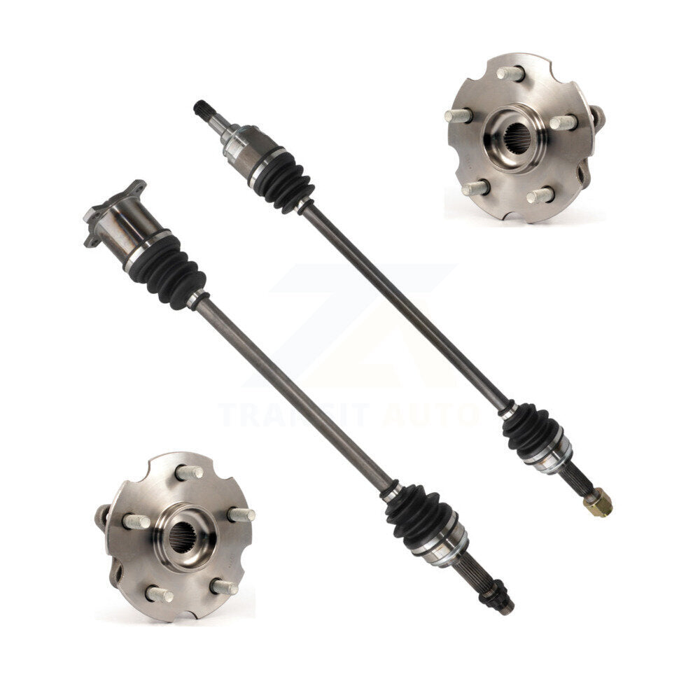 Kugel Rear CV Axle Drive Shaft And Hub Bearing Assembly Kit For 2016-2017 Toyota RAV4 AWD with 2.5L FULL HYBRID EV-GAS (FHEV) engine VIN F (5th Digit) - Left Right Side (Driver Passenger) KN7-101522