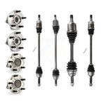 Kugel Front Rear CV Axle Drive Shaft And Bearing Kit (8Pc) For 2009 Dodge Caliber FWD with 2.0L Automatic CVT transmission 4-Wheel ABS Primary Design - Left Right Side (Driver Passenger) KN7-101525