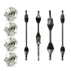 Kugel Front Rear CV Axle Drive Shaft And Bearing Kit (8Pc) For 2016-2017 Ford Explorer Sport Utility with AWD 2.3L Turbocharged Automatic transmission - Left Right Side (Driver Passenger) KN7-101531
