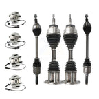 Kugel Front Rear CV Axle Drive Shaft And Complete Hub Bearing Assembly Kit (8Pc) For 2003-2006 Ford Expedition Lincoln Navigator 9.75 In. Ring Gear 4WD - Left Right Side (Driver Passenger) KN7-101538