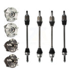 Kugel Front Rear CV Axle Drive Shaft And Complete Wheel Hub Bearing Assembly Kit (8Pc) For Subaru Impreza - Left Right Side (Driver Passenger) KN7-101540