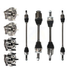 Kugel Front Rear CV Axle Drive Shaft And Hub Bearing Kit (8Pc) For 2016-2018 Hyundai Tucson AWD with 1.6L Turbocharged GAS engine Automatic transmission - Left Right Side (Driver Passenger) KN7-101542