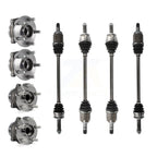 Kugel Front Rear CV Axle Drive Shaft And Wheel Hub Bearing Kit (8Pc) For 2015-2018 Subaru Forester AWD with 2.0L Turbocharged Automatic CVT transmission - Left Right Side (Driver Passenger) KN7-101548