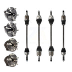 Kugel Front Rear CV Axle Drive Shaft And Wheel Hub Bearing Assembly Kit (8Pc) For Subaru Forester Sport Utility with AWD 2.5L Automatic CVT transmission - Left Right Side (Driver Passenger) KN7-101549