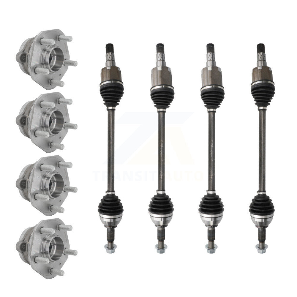 Kugel Front Rear CV Axle Shaft And Bearing Kit (8Pc) For 2018-2023 Tesla 3 Sedan with AWD BATTERY EV (EV BEV) engine Automatic transmission With 150mm Flange - Left Right (Driver Passenger) KN7-101550