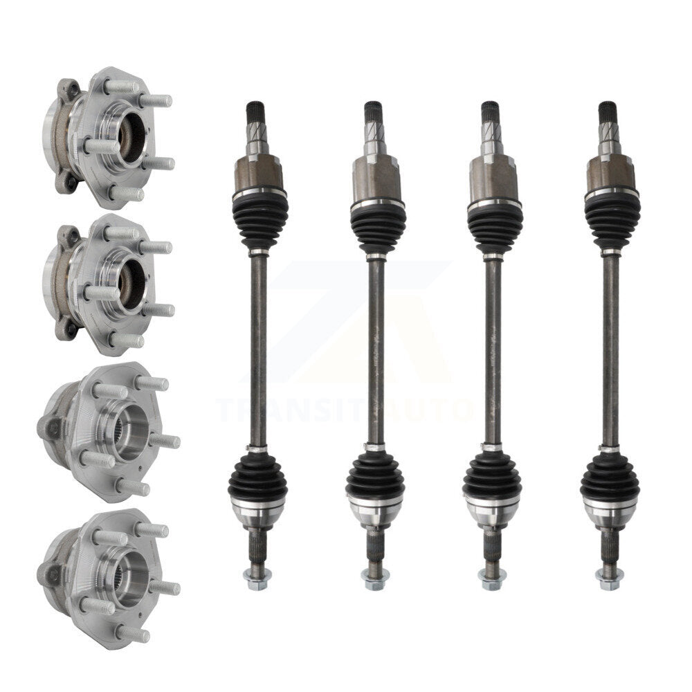 Kugel Front Rear CV Axle Shaft And Bearing Kit (8Pc) For 2017-2023 Tesla 3 Sedan with RWD BATTERY EV (EV BEV) engine Automatic transmission With 150mm Flange - Left Right (Driver Passenger) KN7-101551