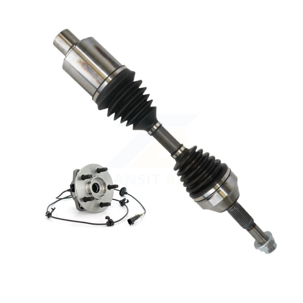 Kugel Front Right (Passenger Side) CV Axle Drive Shaft And Complete Wheel Hub Bearing Assembly Kit For Jeep Liberty KN7-101555