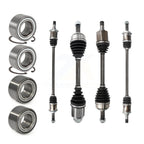Kugel Front Rear CV Axle Drive Shaft] Complete Assembly And Wheel Bearing Kit (8Pc) For Honda CR-V Primary Design - Left Right Side (Driver Passenger) KN7-101560