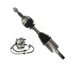 Kugel Front Left (Driver Side) CV Axle Drive Shaft And Complete Wheel Hub Bearing Assembly Kit For Jeep Liberty KN7-101562