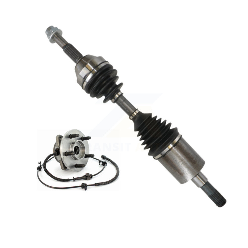 Kugel Front Left (Driver Side) CV Axle Drive Shaft And Complete Wheel Hub Bearing Assembly Kit For Jeep Liberty KN7-101562