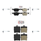 AmeriBRAKES Front Rear Ceramic Disc Brake Pads And Wear Sensors Kit For Chrysler Crossfire Mercedes-Benz SLK320 KNW-100377