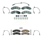AmeriBRAKES Front Rear Ceramic Disc Brake Pads And Extra Wear Sensors Kit For GMC Chevrolet Silverado 2500 HD Sierra 3500 6.6L KNW-101429