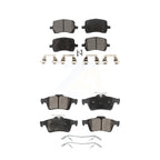 Positive Plus Front Rear Semi-Metallic Brake Pads Kit For 2008 Chevrolet Cobalt SS with 2.0L With 1 Piston Calipers KPF-100850