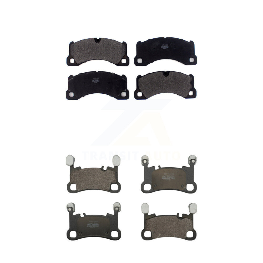 Positive Plus Front Rear Semi-Metallic Brake Pads Kit For Porsche Cayenne With Cast Iron Disc 390mm Diameter Rotor KPF-100854