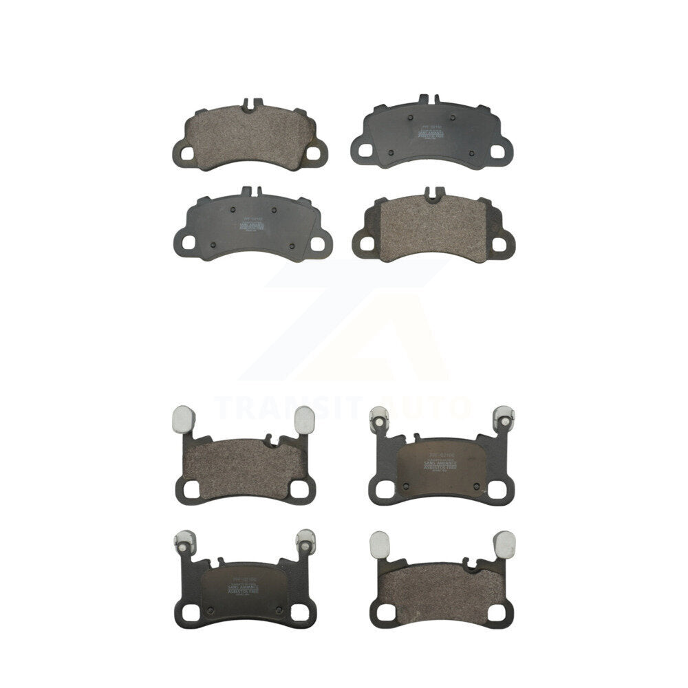 Positive Plus Front Rear Semi-Metallic Brake Pads Kit For Porsche Cayenne With 350mm Diameter Rotor Cast Iron Disc KPF-100855