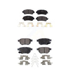 Positive Plus Front Rear Semi-Metallic Brake Pads Kit For 2016-2018 Toyota Yaris Sedan KPF-100858