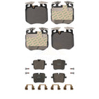 Positive Plus Front Rear Semi-Metallic Brake Pads Kit For BMW X5 M850i xDrive Gran Coupe M760i KPF-100859