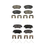 Positive Plus Front Rear Semi-Metallic Brake Pads Kit For 2024 Hyundai Kona Electric KPF-100860