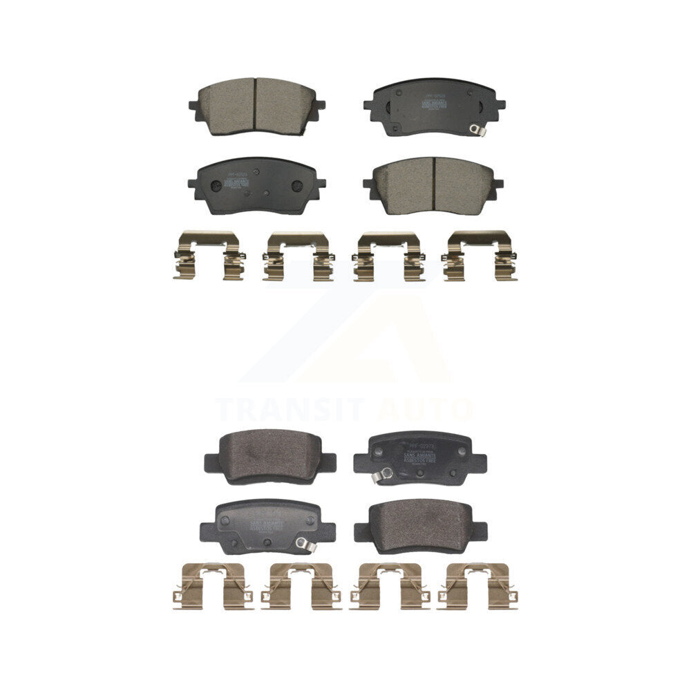Positive Plus Front Rear Semi-Metallic Brake Pads Kit For Hyundai Kona With Electric Parking KPF-100861