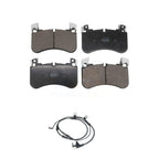 Positive Plus Front Semi-Metallic Disc Brake Pads And Wear Sensor Kit For 2018 Land Rover Range SV Autobiography Dynamic with 5.0L With 363mm Diameter Rotor KPW-101392