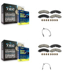 Positive Plus Front Rear Semi-Metallic Disc Brake Pads And Wear Sensor Kit For GMC Chevrolet Silverado 2500 HD Sierra 3500 6.6L KPW-101455