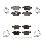 Positive Plus Front Rear Semi-Metallic Disc Brake Pads And Wear Sensors Kit For Land Rover Range Evoque With 300mm Diameter Rotor KPW-101643