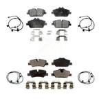 Positive Plus Front Rear Semi-Metallic Disc Brake Pads And Wear Sensors Kit For Mini Cooper With 280mm Diameter Rotor KPW-101646