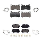 Positive Plus Front Rear Semi-Metallic Disc Brake Pads & Wear Sensor Kit For 2021 Land Rover Range SV Autobiography/SV Autobiography Dynamic/SV Dynamic Black Edition with 5.0L KPW-101671