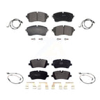 Positive Plus Front Rear Semi-Metallic Disc Brake Pads & Wear Sensor Kit For 2021 Land Rover Range SV Autobiography/SV Autobiography Dynamic/SV Dynamic Black Edition with 5.0L KPW-101672