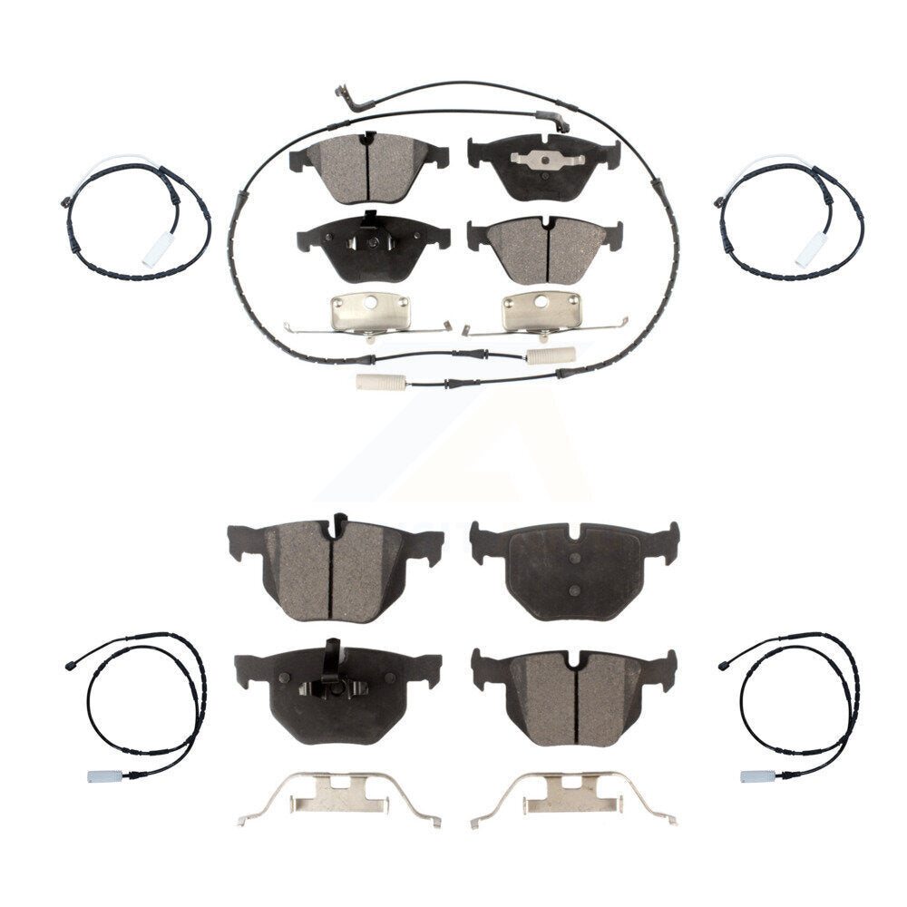 Positive Plus Front Rear Semi-Metallic Disc Brake Pads And Extra Wear Sensors Kit For BMW 335i xDrive KPW-101679