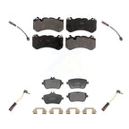 Positive Plus Front Rear Semi-Metallic Disc Brake Pads And Wear Sensors Kit For 2016 Mercedes-Benz Maybach S600 6.0L KPW-101696