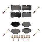 Positive Plus Front Rear Semi-Metallic Disc Brake Pads And Wear Sensors Kit For 2020 Mercedes-Benz GLE53 AMG With Dynamic Package KPW-101699