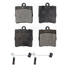 Positive Plus Rear Semi-Metallic Disc Brake Pads And Wear Sensors Kit For 2004 Chrysler Crossfire KPW-101720