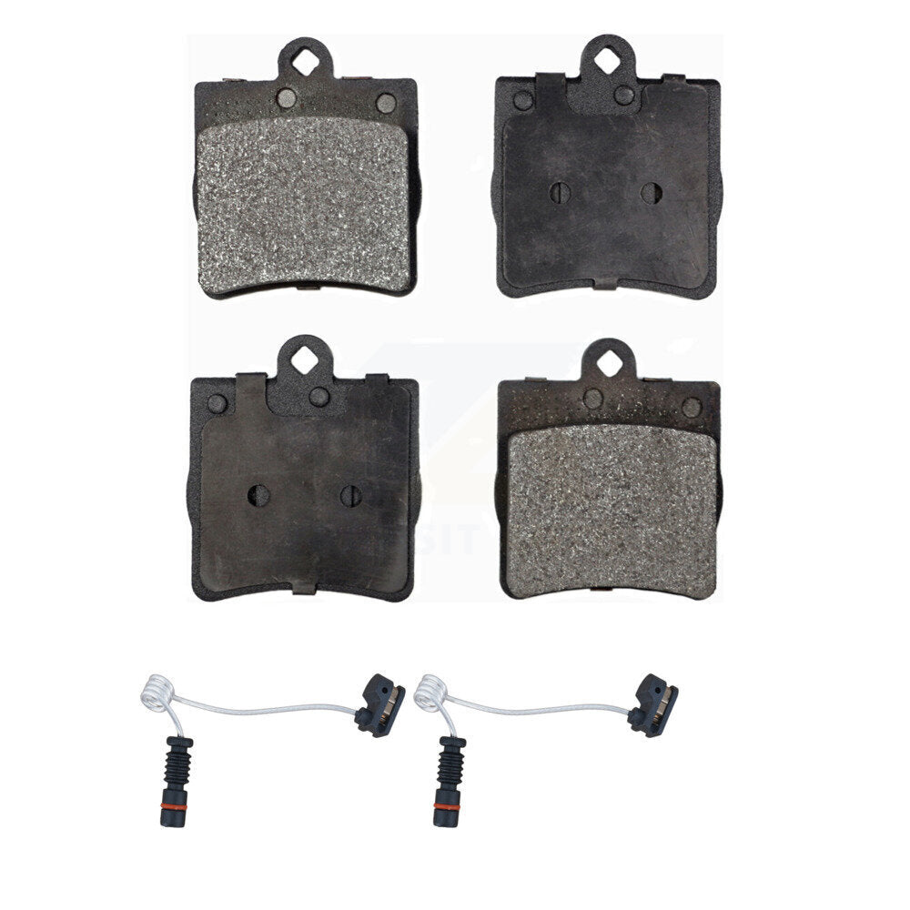 Positive Plus Rear Semi-Metallic Disc Brake Pads And Wear Sensors Kit For 2004 Chrysler Crossfire KPW-101720