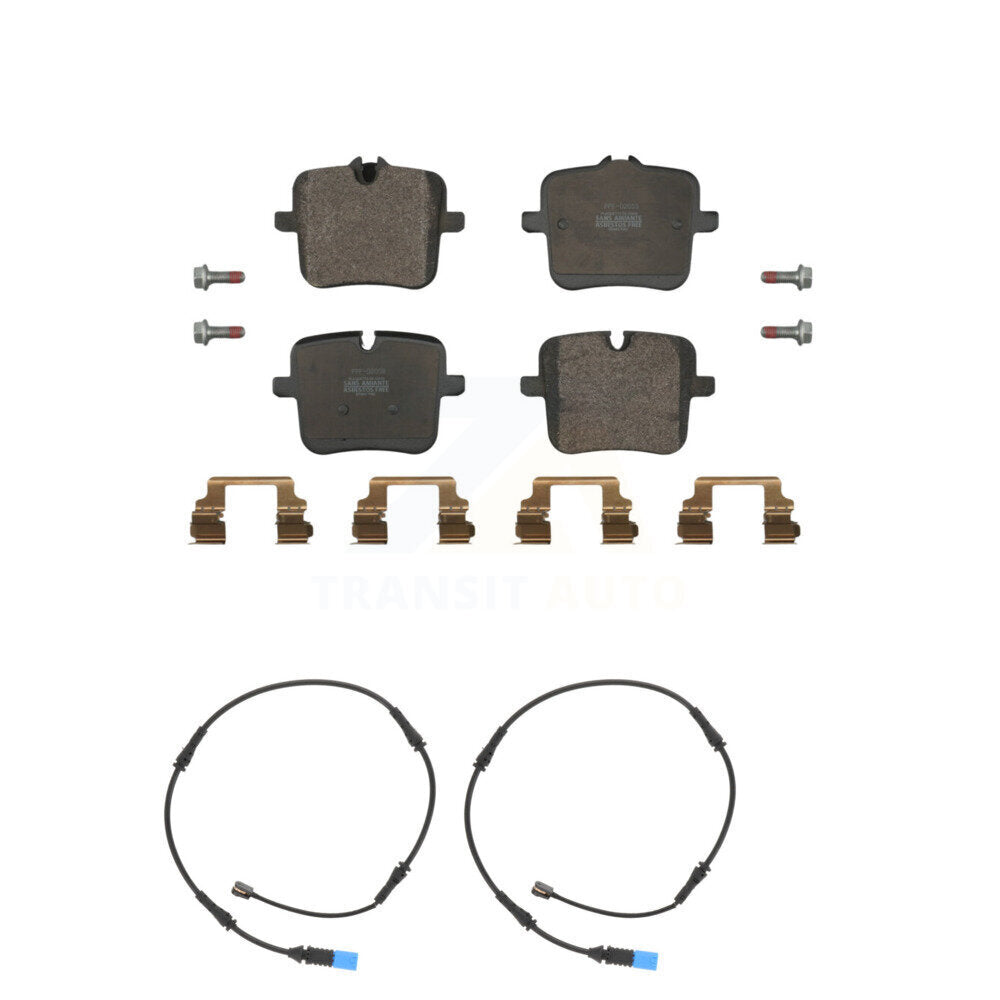 Positive Plus Rear Semi-Metallic Disc Brake Pads And Wear Sensors Kit For BMW X5 X6 X7 Alpina XB7 KPW-101721