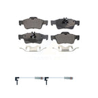 Positive Plus Rear Semi-Metallic Disc Brake Pads And Wear Sensors Kit For 2003 Mercedes-Benz E320 Sedan KPW-101726