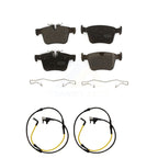 Positive Plus Rear Semi-Metallic Disc Brake Pads And Wear Sensors Kit For 2020 Land Rover Range Velar R-Dynamic S with 3.0L With 325mm Diameter Front Rotor KPW-101730