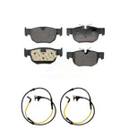 Positive Plus Rear Semi-Metallic Disc Brake Pads And Wear Sensors Kit For 2020 Land Rover Range Velar R-Dynamic S with 3.0L With 395mm Diameter Front Rotor KPW-101731